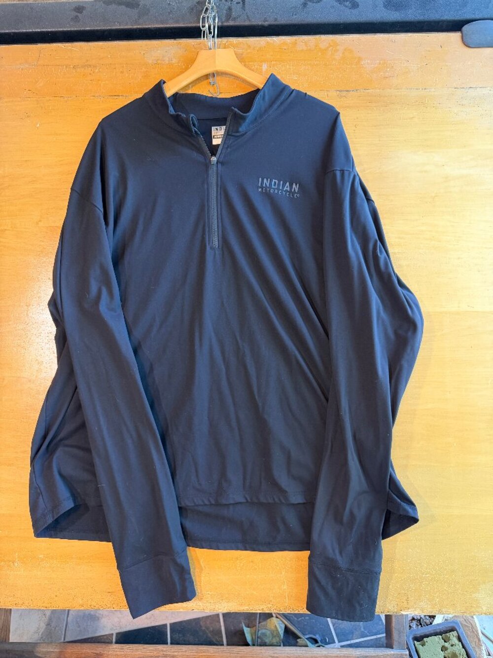 Indian Motorcycle Black Performance Quarter Zip 3XL